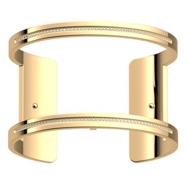 Bracelet manchette Les Georgettes - Pure précieuses finition or 40 mm