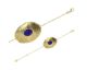 Bracelet argent doré lapis lazuli synth. Stepec - 3180122DL
