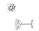 Boucles d'oreilles boutons diamant(s) synthétique(s) or Diamanti blanc - DS2004.21