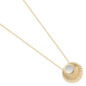 Collier plaqué or et nacre Stepec - ESJJOPOU