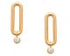 Boucles d'oreilles pendants plaqué or oxydes Stepec - IUTSIBP