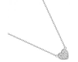 Collier argent oxydes coeur - 332426.1