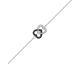 Bracelet coeur argent et oxydes - 333375.1