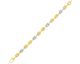 Bracelet or grain de café bicolore