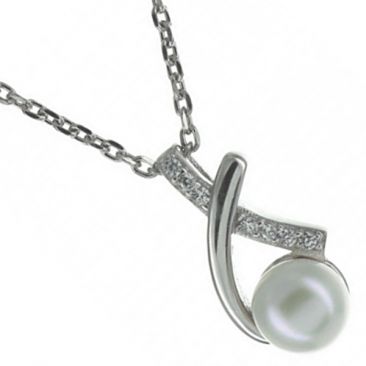 Collier argent perle oxydes Stepec - cIXUP
