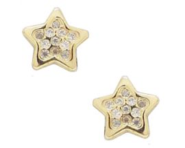 Boucles d'oreilles étoiles boutons or Stepec - BPXXJv