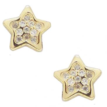 Boucles d'oreilles étoiles boutons or Stepec - BPXXJv