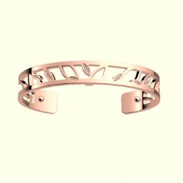 Bracelet manchette Les Georgettes - Arbre de vie Précieuses finition or rosé 8 mm