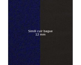 Simili cuir bague 12 mm Les Georgettes - Nuit étoilée/Brun écorce