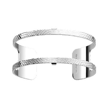Bracelet manchette Les Georgettes - Pure rayonnante finition argent 25 mm