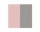 Simili cuir bague 8 mm Les Georgettes - Gris clair/Rose clair