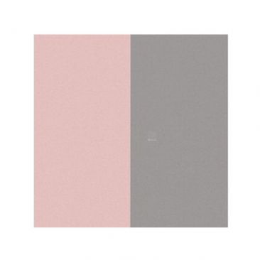 Simili cuir bague 8 mm Les Georgettes - Gris clair/Rose clair