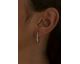 Boucles d'oreilles créoles argent & oxydes LINEARGENT - 18009-A