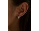 Boucles d'oreilles créoles argent & oxydes LINEARGENT - 16486-A