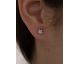 Boucles d'oreilles boutons argent & oxydes LINEARGENT - 16369-W-AA
