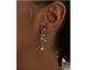 Boucles d'oreilles pendants argent & oxydes LINEARGENT - 12968-A