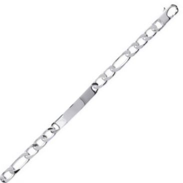 Bracelet gourmette identité argent Stepec - UJJPPTIB