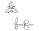 Boucles d'oreilles boutons argent oxydes Phebus - 70400350