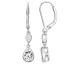 Boucles d'oreilles pendants argent oxydes - 70400367