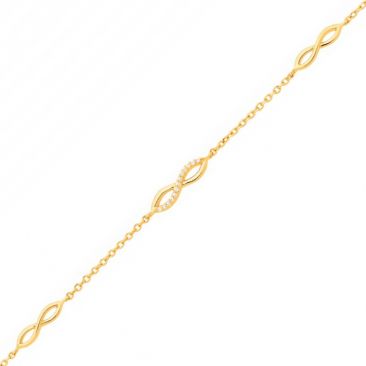 Bracelet plaqué or oxydes Phebus - 76300001
