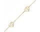 Bracelet coeurs plaqué or oxydes Phebus - 76300012