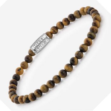 Bracelet perles Rebel & Rose Tiger Lily 4 mm - RR-40012-S