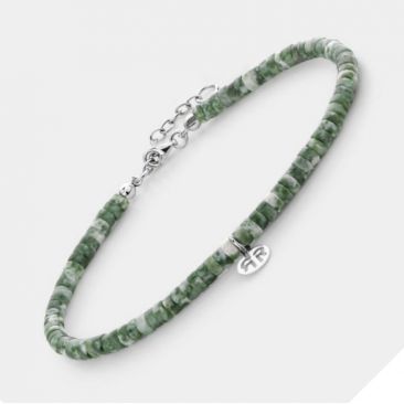 Bracelet de cheville perles Rebel & Rose Anklet Slices The Green Deal - RR-AK007-S