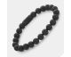 Bracelet perles Rebel & Rose Black-series - Mad Panther - All-Black - 8mm - RR-80082-B