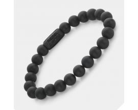 Bracelet perles Rebel & Rose Black-series - Mad Panther - All-Black - 8mm - RR-80082-B