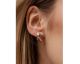 Boucles d'oreilles créoles argent LINEARGENT - 12621-R-A