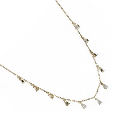 Collier argent et oxydes LINEARGENT - 18171-G-PE