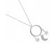 Collier argent et oxydes LINEARGENT - 18209-PE