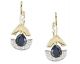 Boucles d'oreilles dormeuses or diamant(s) & saphir(s) - MBO22419-12