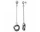 Boucles d'oreilles pendants céramique & acier Ceranity - 904-013.N