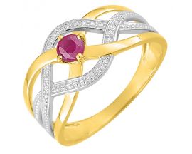 Bague or & rubis Robbez Masson - 08PA575BR