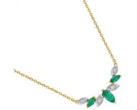 Collier or émeraude(s) & diamant(s) - MB510BEB4