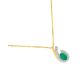 Collier or émeraude(s) & diamant(s) - 5A086BEB4