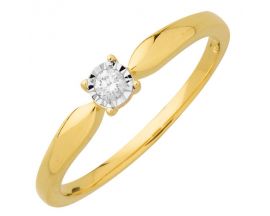 Bague solitaire or & diamant Stepec - nPOIBE