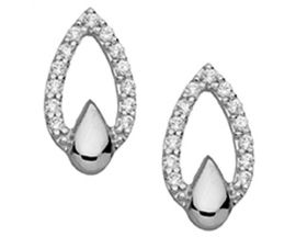 Boucles d'oreilles boutons or & oxydes Stepec - aPBXBE