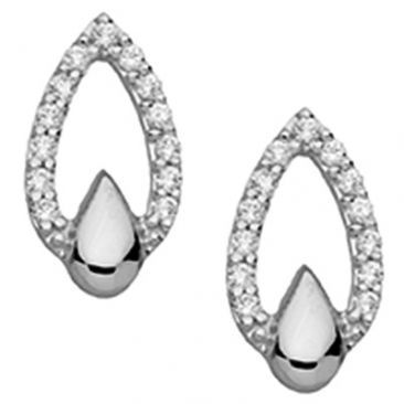Boucles d'oreilles boutons or & oxydes Stepec - aPBXBE