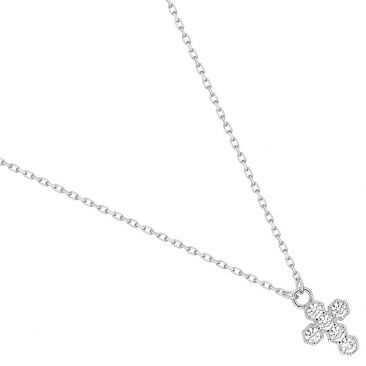 Collier croix or & oxyde(s) - 397138.Z1