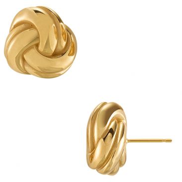 Boucles d'oreilles boutons argent doré Charles Garnier - AGF160004E