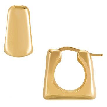 Boucles d'oreilles créoles argent doré Charles Garnier - AGF160008E