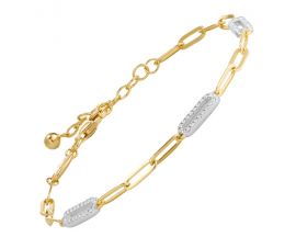 Bracelet argent doré oxydes Charles Garnier - AGF170035B