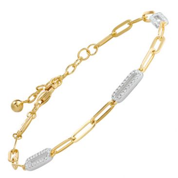 Bracelet argent doré oxydes Charles Garnier - AGF170035B