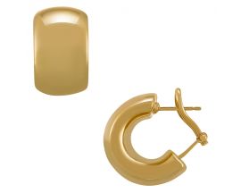 Boucles d'oreilles créoles argent doré Charles Garnier - AGF170052E