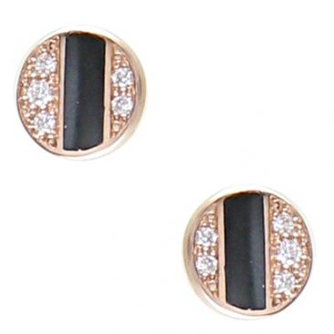 Boucles d'oreilles boutons diamant(s) or Clozeau - Y153DGR
