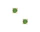Boucles d'oreilles boutons or & émeraude(s) - 1805E