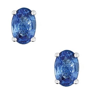 Boucles d'oreilles boutons or & saphir(s) - 7VN256GS