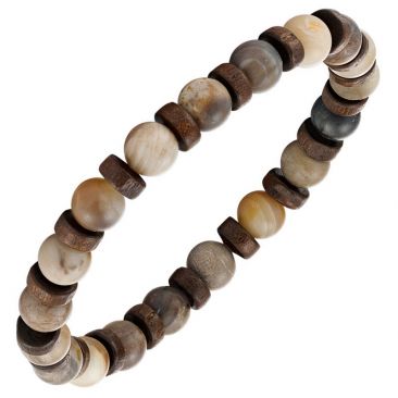 Bracelet perles bois Greentime - ZWM004